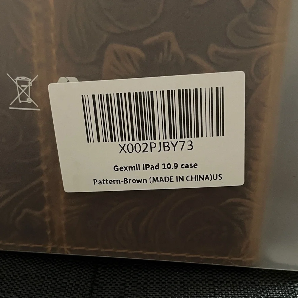 Brown Leather Floral IPad 10.9 Case
